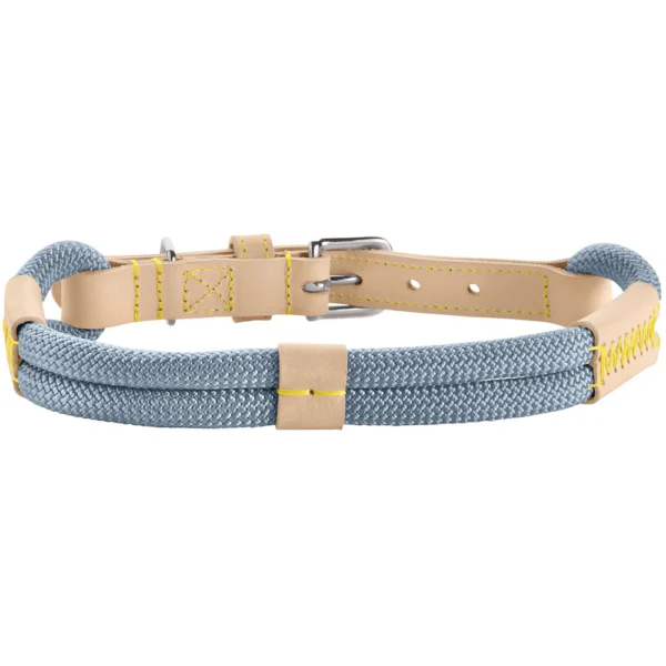 HUNTER Hundehalsband Malia Taubenblau/Natur