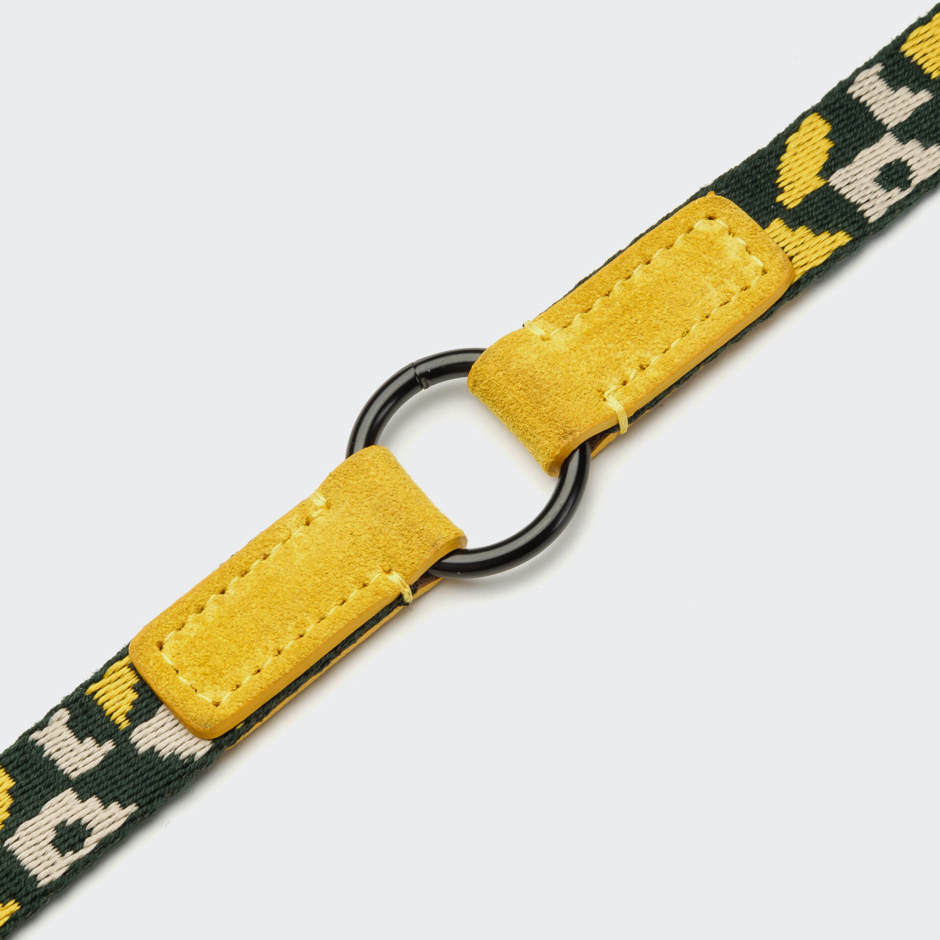 Cloud7 Dog Leash Maksimir Park Green Yellow Detail 2 On Grey