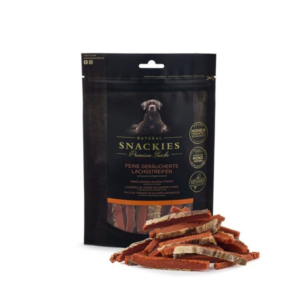 Snackies Feine geräucherte Lachsstreifen 170 g