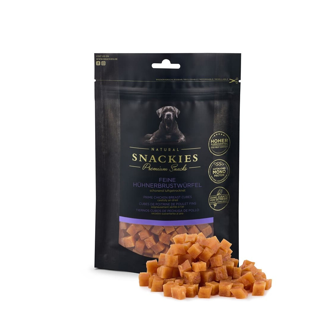 Snackies Feine Hühnerbrustwürfel 90 g